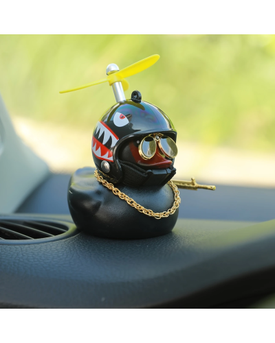 Cool Duck Черный утенок в шлеме "Акула"