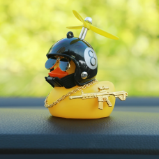 Cool Duck Желтый утенок в шлеме "Черная восьмерка"