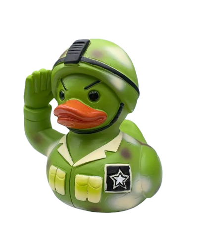 Cool Duck Зеленый утенок солдат