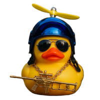 Cool Duck Желтый утенок в шлеме "PUBG" (синий)