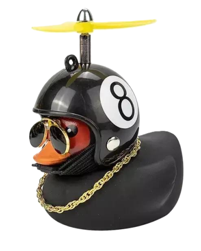 Cool Duck Черное утенок в шлеме "Черная восьмерка"