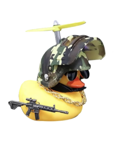 Cool Duck Желтый утенок в шлеме "PUBG" (камуфляж)