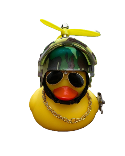 Cool Duck Желтый утенок в шлеме "PUBG" (камуфляж)