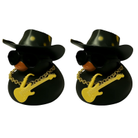 Cool Duck Черные у утята в шляпах с гитарами