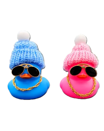 Cool Duck Утята в вязаных шапочках (синие и розовые)