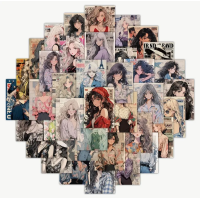Набір стікерів "Anime Girls" 60 шт