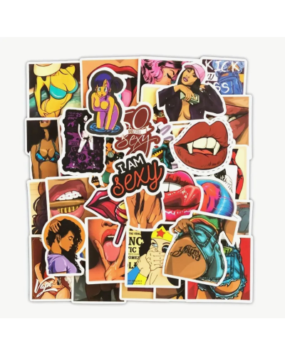 Набір стікерів "Love & Lips" 50 шт