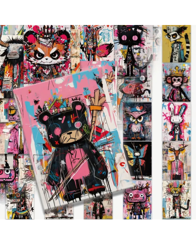 Набір стікерів "Street Art Animals" 50 шт