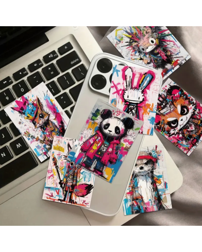 Набір стікерів "Street Art Animals" 50 шт