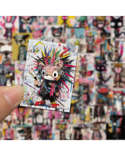 Набір стікерів "Street Art Animals" 50 шт