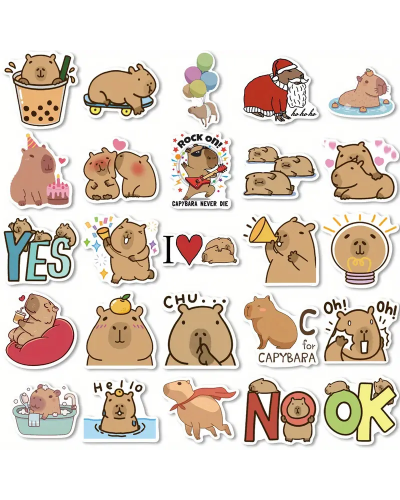 Набор стикеров "Capybara" 50 шт