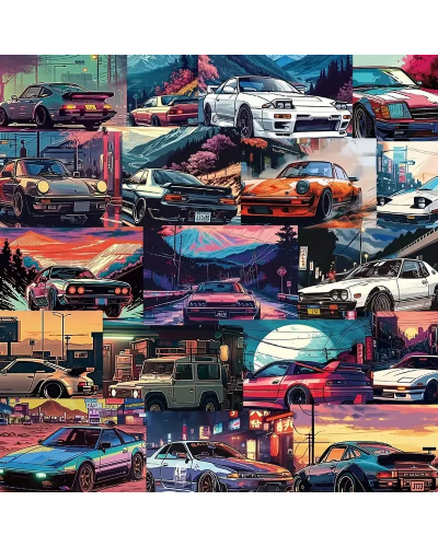 Набор стикеров "Cars" 50 шт