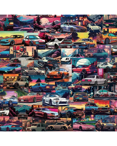 Набор стикеров "Cars" 50 шт