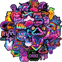 Набор стикеров "Cute Neon" 50 шт