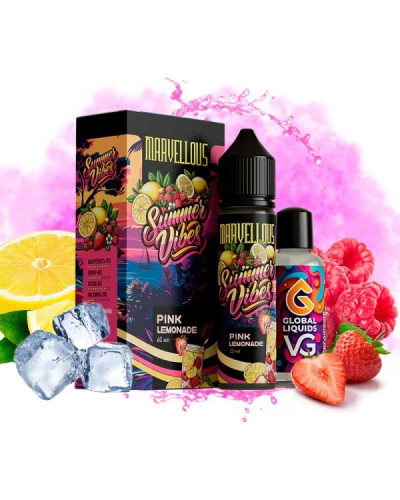 Набір для самозамісу Marvellous Summer Vibes 60 мл Pink Lemonade (лимонад із полуницею та малиною)