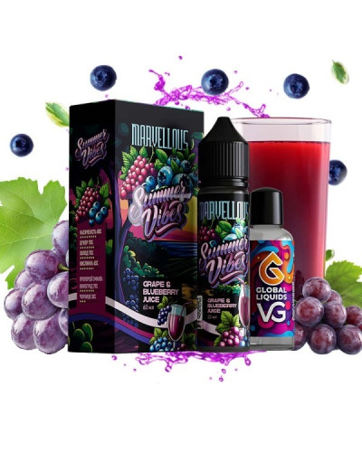 Набор для самозамеса Marvellous Summer Vibes 60 мл Grape & Blueberry Juice (виноградно-черничный сок)