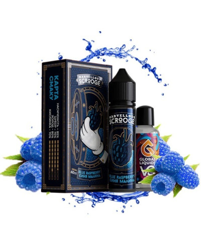 Набір для самозамісу Marvellous Scrooge 60 мл Blue Raspberry (синя малина)