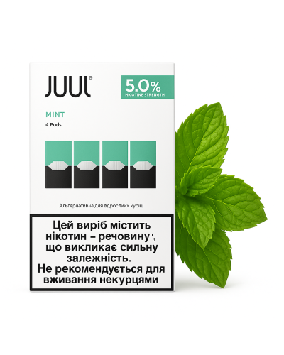 Картриджі JUUL 1 Mint (м'ята) 50мг