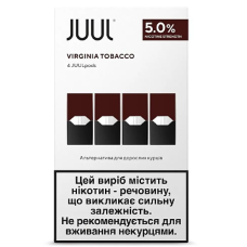 Картриджи JUUL 1 Virginia Tobacco 50мг (5%)