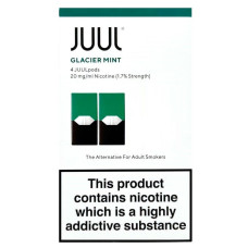 Картриджи JUUL 1 Glacier Mint (холодная мята) 20мг (2%)  2 шт
