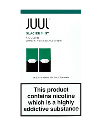 Картриджи JUUL 1 Glacier Mint (холодная мята) 20мг (2%) 2 шт