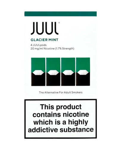 Картриджи JUUL 1 Glacier Mint (холодная мята) 20мг (2%)