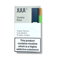 Картриджи JUUL 2 Variety Pack (Crisp Menthol and Virginia Tobacco) 18мг