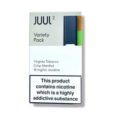 Картриджи JUUL 2 Variety Pack (Crisp Menthol and Virginia Tobacco) 18мг