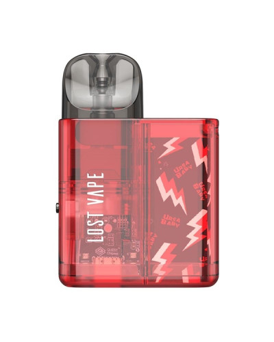 Pod система Lost Vape Ursa Baby Pod "Red Clear" в красном цвете