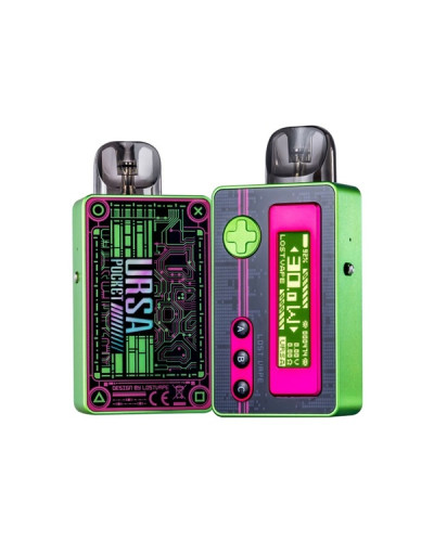 Pod система Lost Vape Ursa Pocket Pod "Cyber Elf" у зелено-жовтому кольорі