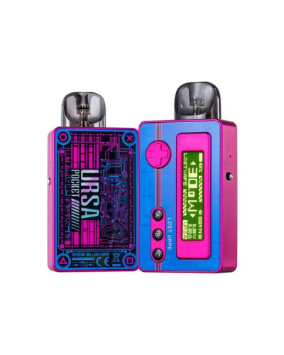 Pod система Lost Vape Ursa Pocket Pod "Neon Street" в розово-синем цвете