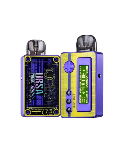 Pod система Lost Vape Ursa Pocket Pod "Saiyan Trunk" в жёлто-фиолетовом цвете
