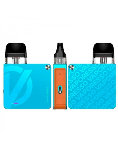 Pod-система VAPORESSO XROS 3 NANO KIT "Bondi Blue" у блакитному кольорі