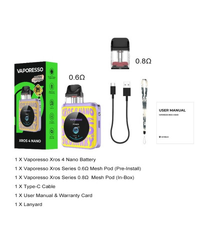 Pod система Vaporesso Xros 4 Nano "Kong"