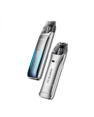 Pod система VooPoo VMate Max "Glacier Silver" у срібному кольорі