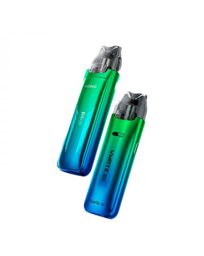 Pod система VooPoo VMate Max "Neon Blue" у неоно-блакитному кольорі