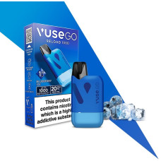 Pod система VUSE GO Reload 1000 Starter kit Box (Blueberry Ice) в синем цвете