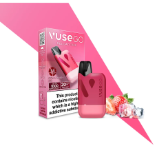 Pod система VUSE GO Reload 1000 Starter kit Box (Strawberry Ice) в розовом цвете
