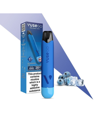 Pod система VUSE GO Reload 1000 Starter kit Pen (Blueberry Ice) у синьому кольорі