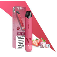 Pod система VUSE GO Reload 1000 Starter kit Pen (Strawberry Ice) в розовом цвете