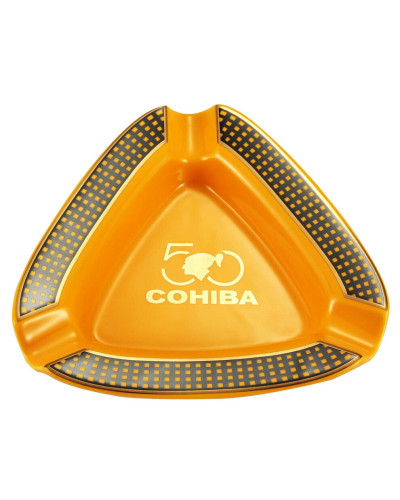 Пепельница для сигары Cohiba Big треугольная (Желтая)
