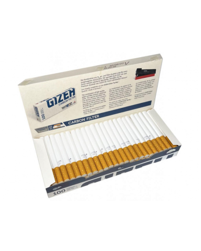 Гільзи для сигарет Gizeh Carbon Filter 100шт (8 мм)