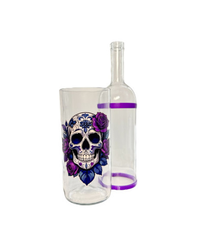 Водник із скла "Skull" прозорий