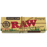 Бумага для самокруток RAW Connoisseur 1 1/4 Organic Hemp (50 шт + 50 тіпс)