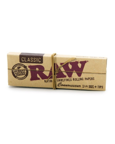 Бумага для самокруток RAW 1 1/4 (50 шт + 50 тіпс)