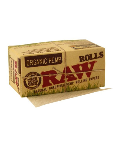 Бумага для самокруток RAW Organic Hemp Rolls (рулон 5 м)