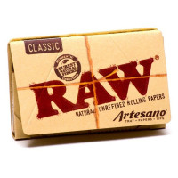 Бумага для самокруток RAW Classic Artesano 1 1/4 (50 шт + 50 типс)