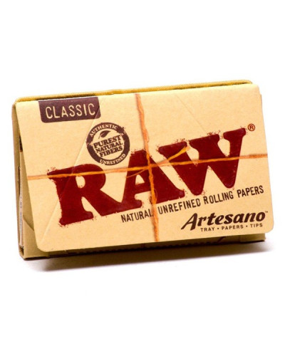 Бумага для самокруток RAW Classic Artesano 1 1/4 (50 шт + 50 типс)