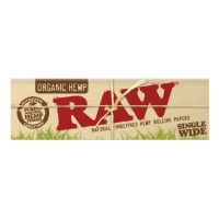 Бумага для самокруток RAW Organic Hemp Single Wide (50 шт)