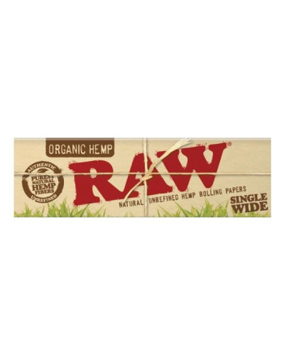 Бумага для самокруток RAW Organic Hemp Single Wide (50 шт)